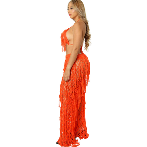 Call Me Again Fringe Pant Set