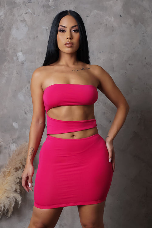 Aleah Mini Dress - Fuchsia