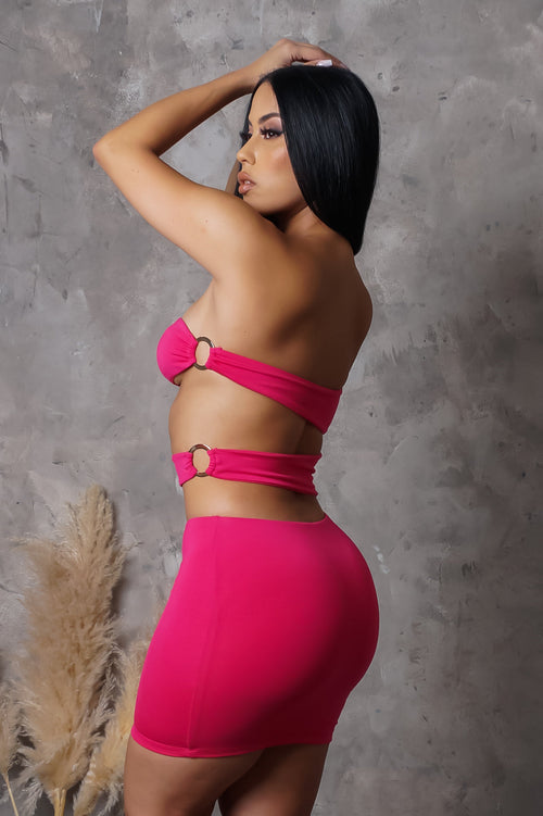 Aleah Mini Dress - Fuchsia