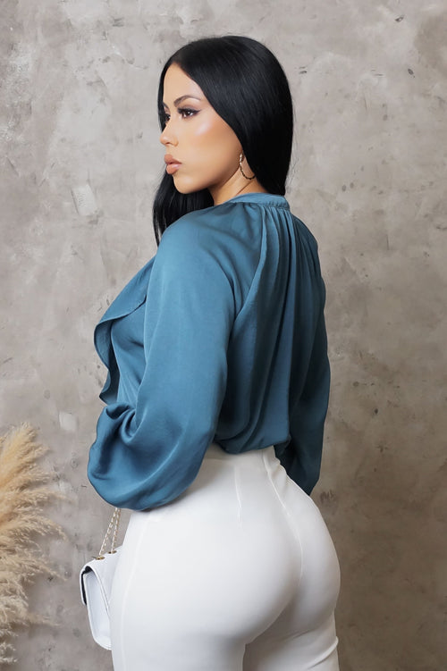 All Mine Blouse - Blue