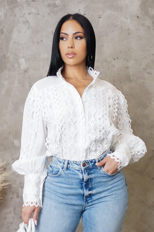 Betty Blouse  - White