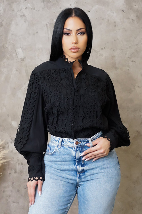 Betty Blouse  - Black