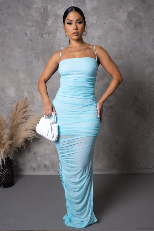 Bella Maxi Dress - Aqua