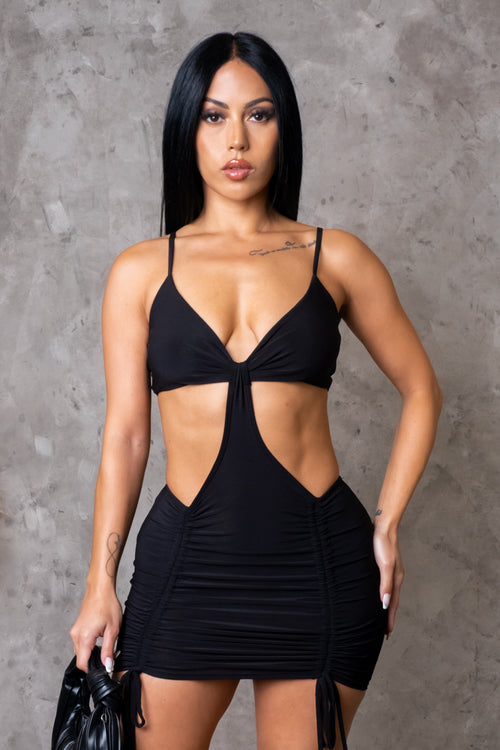 Ariana Mini Dress - Black