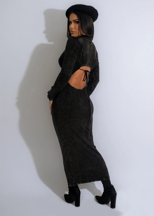 All I Need Midi Dress - Black