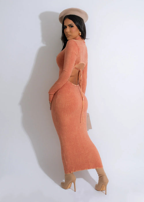 All I Need Midi Dress - Orange
