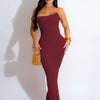 A Simple Touch Maxi Dress - Red