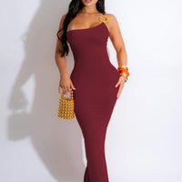 A Simple Touch Maxi Dress - Red